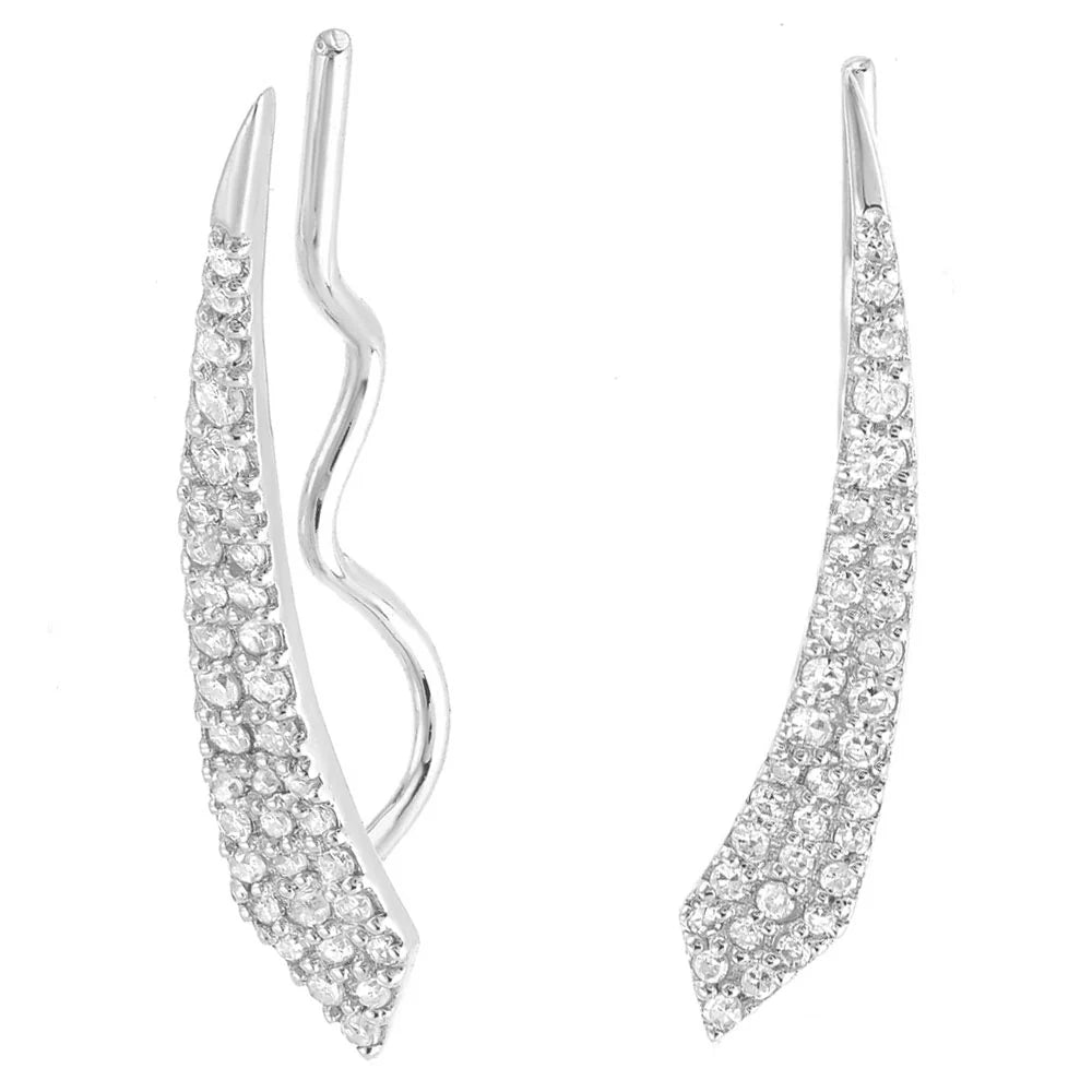 Diamond Earpin 14KT White 0.23CT
