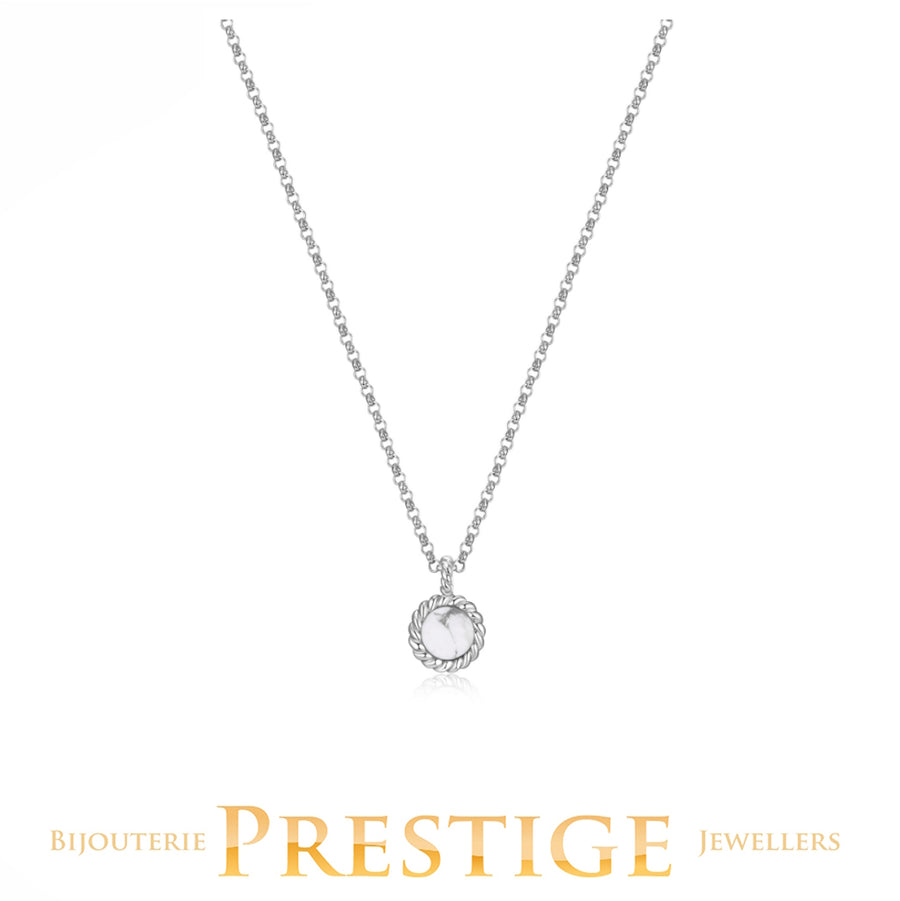 ELLE "NAUTICAL" RHODIUM PLATED NECKLACE