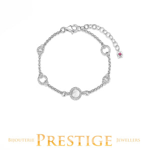 ELLE "NAUTICAL" RHODIUM PLATED BRACELET