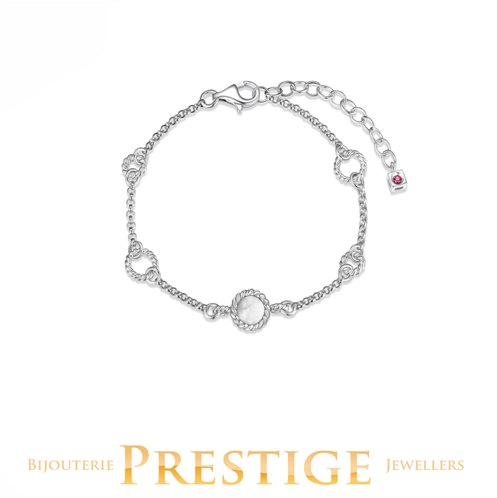 ELLE "NAUTICAL" RHODIUM PLATED BRACELET