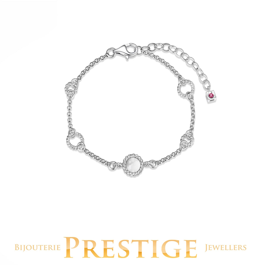 ELLE "NAUTICAL" RHODIUM PLATED BRACELET