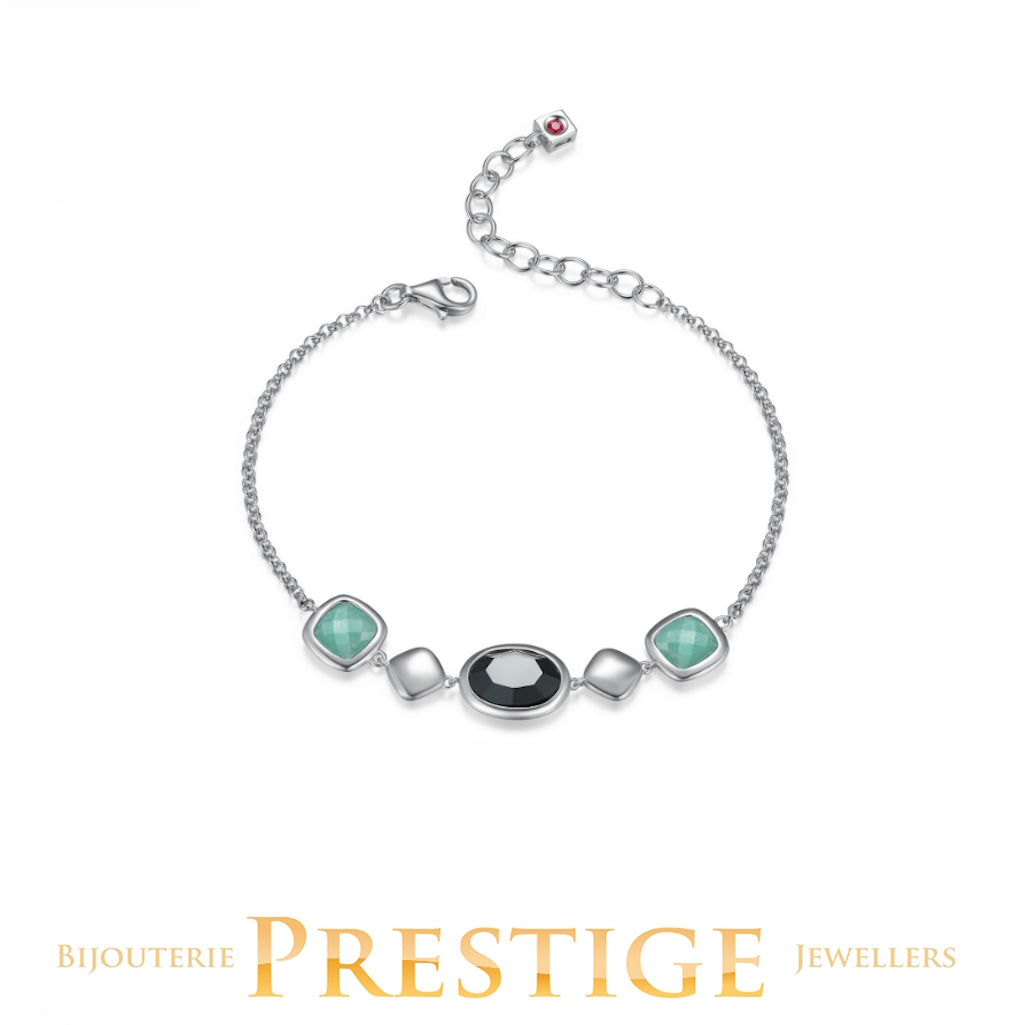 ELLE "MIRAGE" RHODIUM PLATEED GENUINE BRACELET