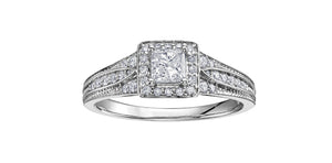 Engagement Ring 14KTW 1=0.32CAN 36=0.20CT