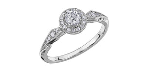Engagement Ring 10KTW 1=0.31CAN 20=0.20CT