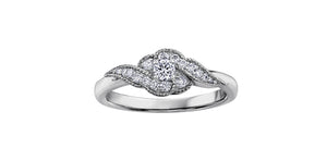 Engagement Ring 10KTW 1=0.10CAN 16=0.15CT