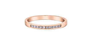 Diamond Band 10 Karat Gold (0.10TDW)