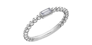 Ladies 10KTW ChiChi Stackable Ring 1=0.10CT