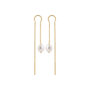 "Romance" 18k gold-plated earrings - 3 microns 27mm RO20-5