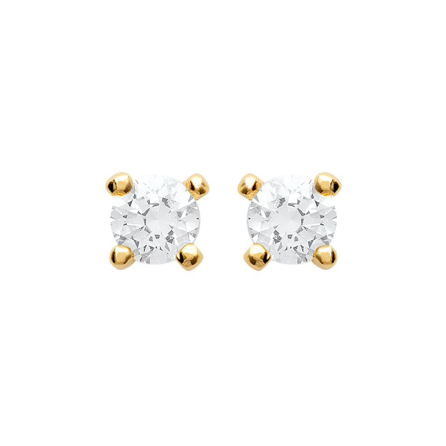 "Romance" 18k gold-plated earrings - 3 microns 3mm RO50-56