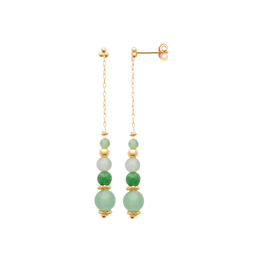 "Romance" 18k gold-plated earrings -3 microns 30mm RO51-2