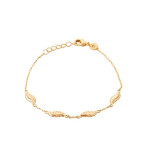 "Romance" 18k gold-plated bracelet - 3 microns 7,5" RO60-14