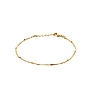 "Romance" 18k gold-plated bracelet - 3 microns 7,5" RO60-18