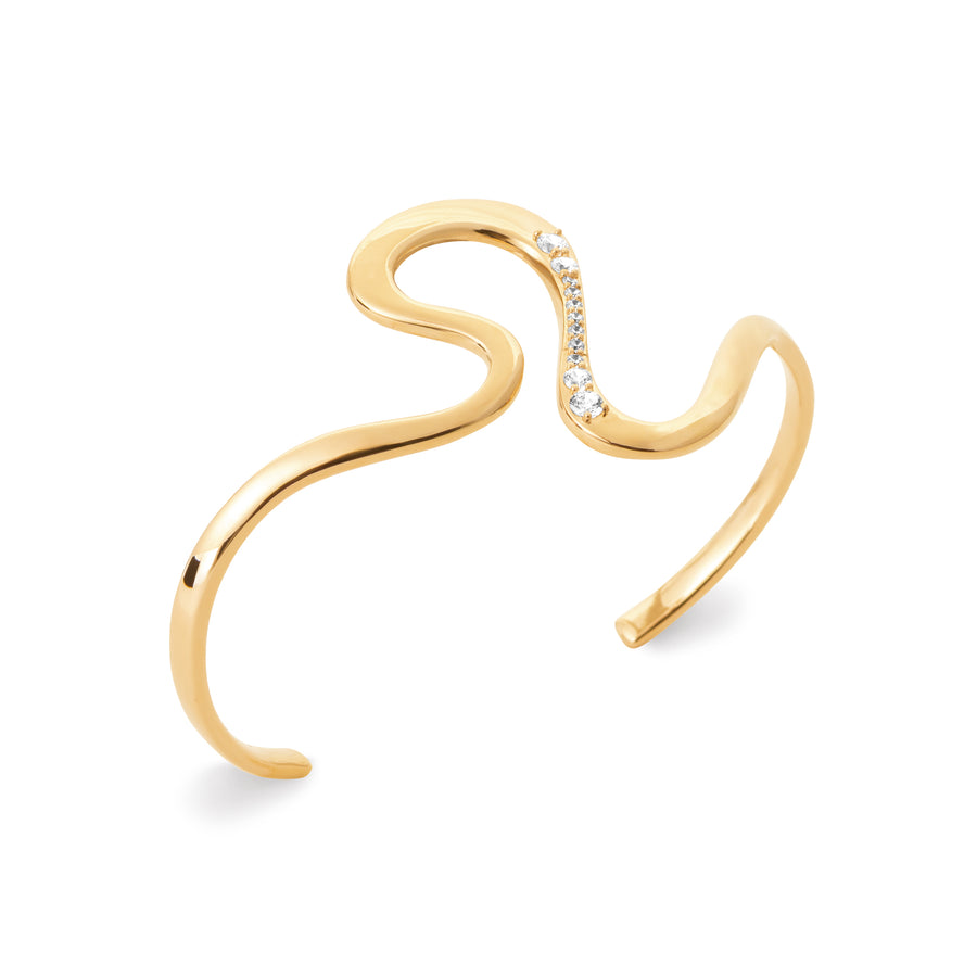"Romance" 18k gold-plated bracelet - 3 microns (bangle) RO60-31