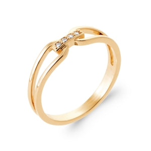 "Romance" 18k gold-plated ring - 3 microns RO70-19