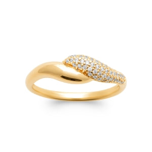 "Romance" 18k gold-plated ring - 3 microns RO70-1