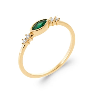 "Romance" 18k gold-plated ring - 3 micron  RO70-3