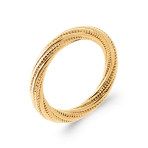 "Romance" 18k gold-plated ring - 3 microns RO70-43