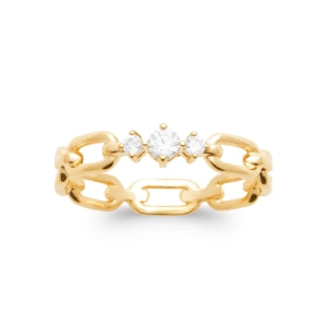 "Romance" 18k gold-plated ring - 3 microns RO70-8