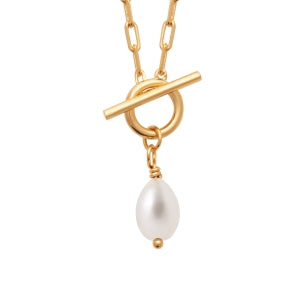 "Romance" 18k gold-plated Necklace - 3 microns 18" RO80-17