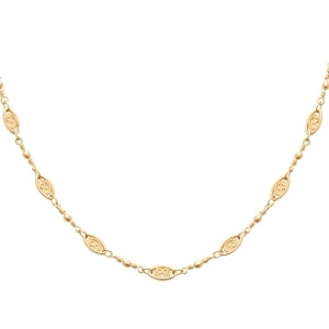 "Romance" 18k gold-plated Chain - 3 microns 18" RO80-23