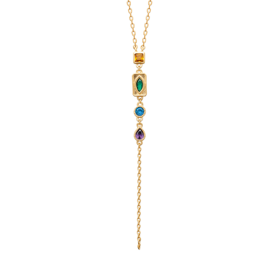 "Romance" 18k gold-plated Necklace - 3 microns 18" RO80-34