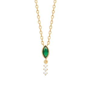 "Romance" 18k gold-plated Necklace - 3 microns 18" RO80-3