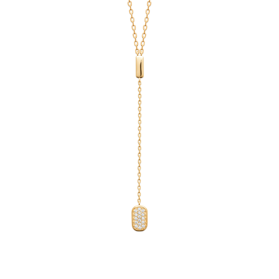 "Romance" 18k gold-plated Necklace - 3 microns 18" RO80-45