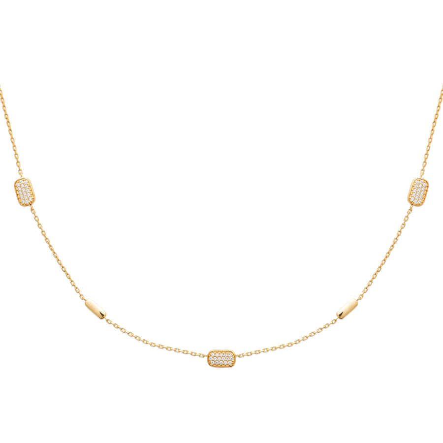 "Romance" 18k gold-plated Necklace - 3 microns 18" RO80-46
