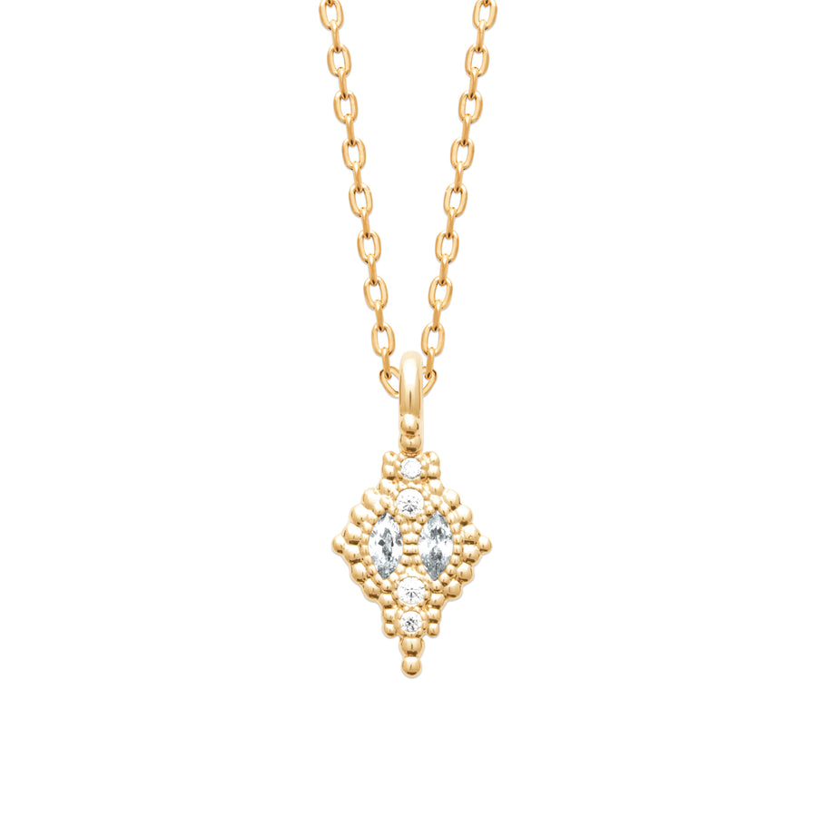 "Romance" 18k gold-plated Necklace - 3 microns 18" RO80-50
