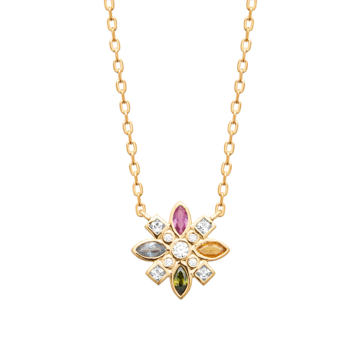 "Romance" 18k gold-plated Necklace - 3 microns 18" RO80-67