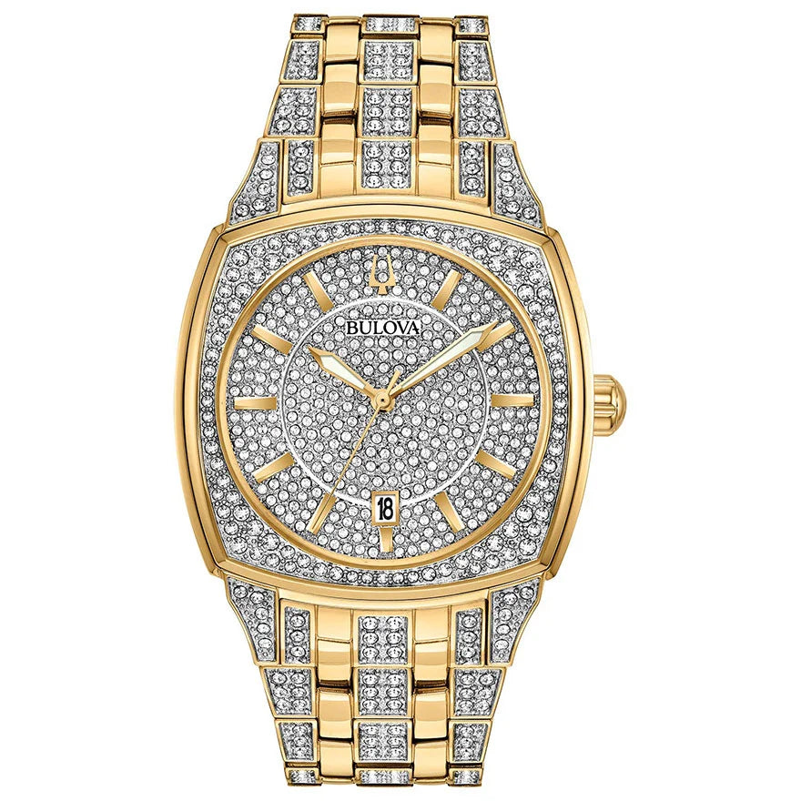 Bulova Mens Phantom Crystal Collection Stainless Steel GP WR30