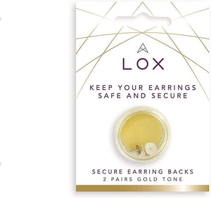 LOX Secure Earring Backs Stainless Steel Silver Tone 