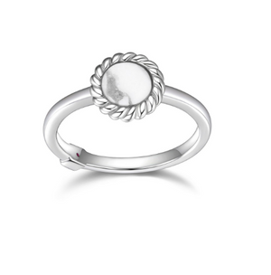 ELLE "NAUTICAL" RHODIUM PLATED RING