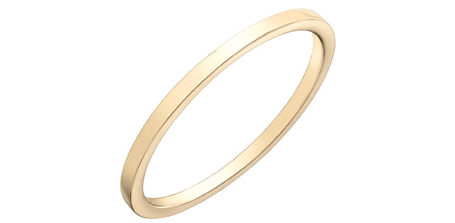 Ladies 10 Karat Yellow Gold 1mm Stackable Ring