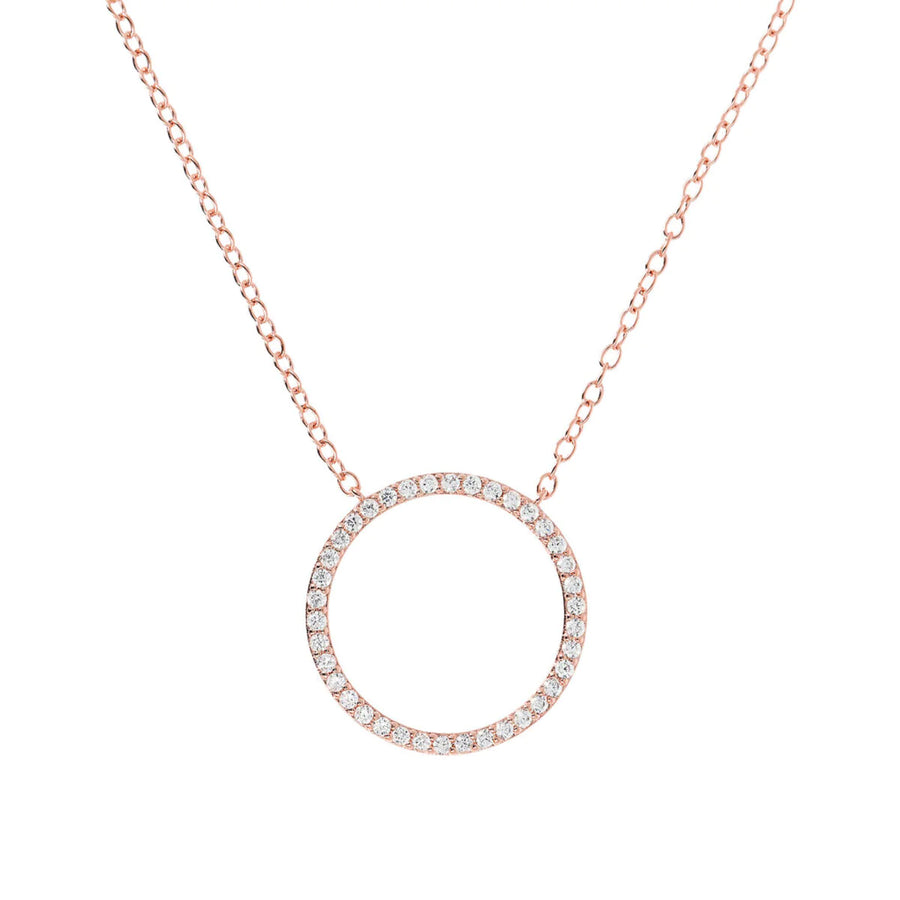 Bronzallure Symmetrical Open Circle Necklace